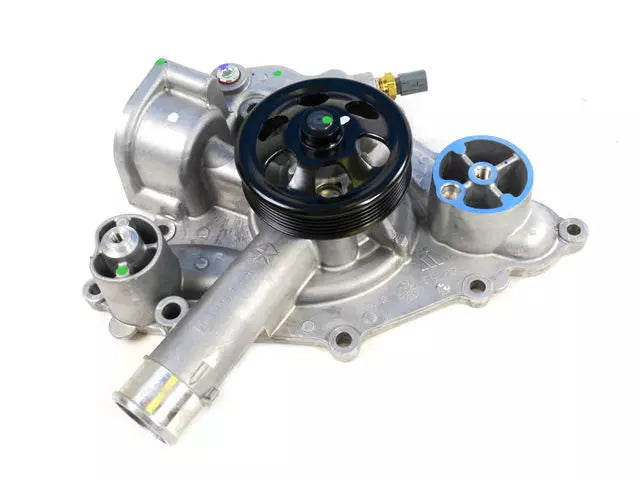 Genuine Mopar water pump 68346915AA for 6.4 HEMI, includes gasket plug and sensor